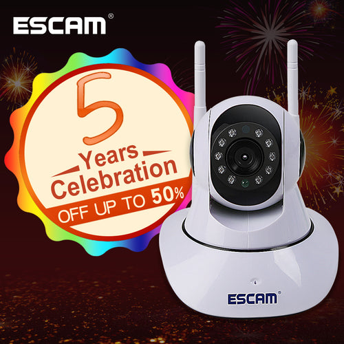 ESCAM G02 Dual Antenna 720P Pan/Tilt WiFi IP IR Camera Support ONVIF Max Up to 128GB Video Monitor ip camera